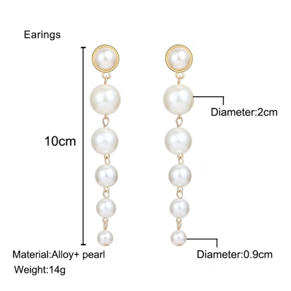 Lovely pearl drop earrings - Picture 6 of 6
